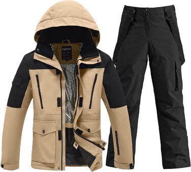 Комплект гірськолижний чоловічий HOTIAN: куртка та штани, теплий сніговий костюм, водонепроникний, вітронепроникний, для сноуборду та гірських лиж