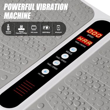 Віброплатформа Triclicks Ultra Slim для схуднення з Bluetooth, USB-плеєром, 2 стрічками, пультом та 180 рівнями