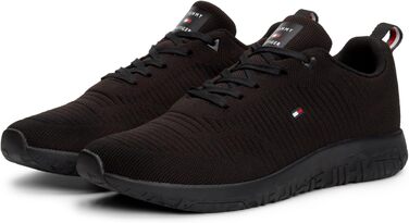 Кросівки Tommy Hilfiger Runner Corporate Knit Rib чорного кольору, 42 EU