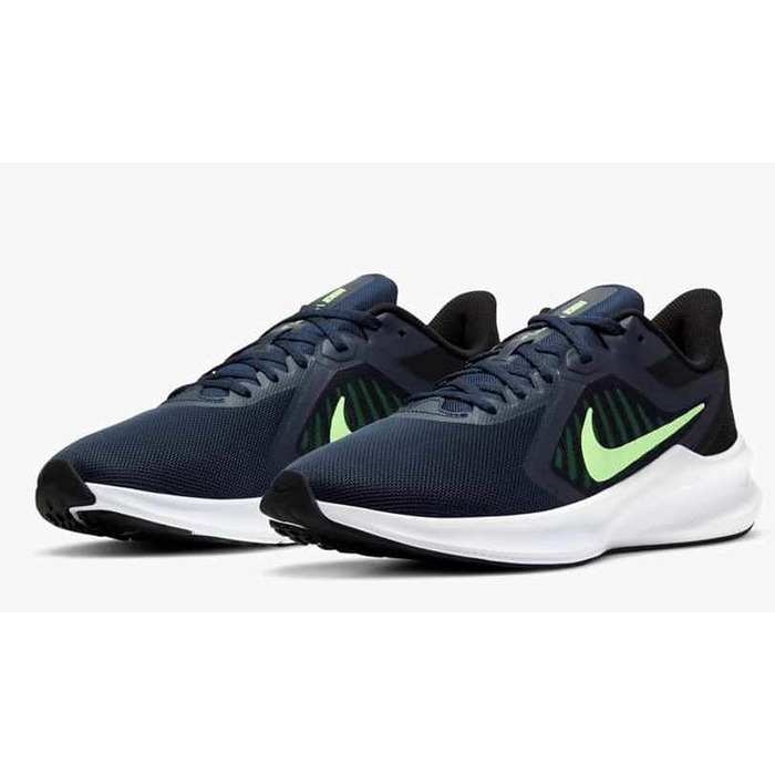 Кросівки для бігу Nike Downshifter 10 чоловічі (40.5 EU, Obsidian Lime Glow Black)