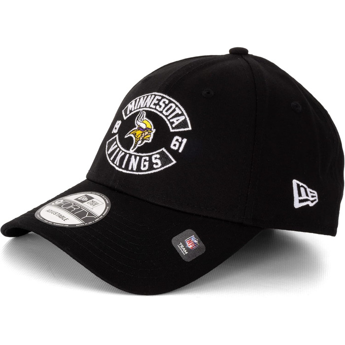 Кепка New Era 9FORTY Limited Edition (Minnesota Vikings, чорний) – оригінальна бейсболка MLB, NBA, NFL