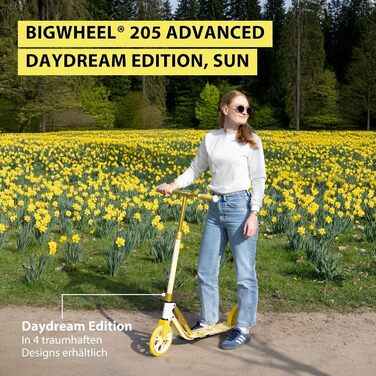 Самокат HUDORA BigWheel 205 Advanced Daydream - до 100 кг, регульована висота, складаний, для дітей, підлітків та дорослих