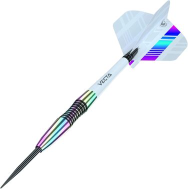 Дротики для дартсу WINMAU Elektra 90% вольфраму, Urban Grip, призматичні флайти, Vecta штифти, 22-26 г, торпедоподібний профіль