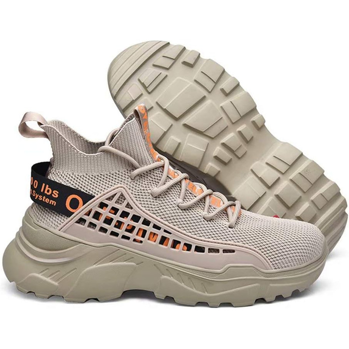 Чоловічі кросівки FUSHITON: дихаючі спортивні кросівки, легкі, повсякденні, для бігу по місту, стильні, фітнес, колір бежевий, розмір 43 EU