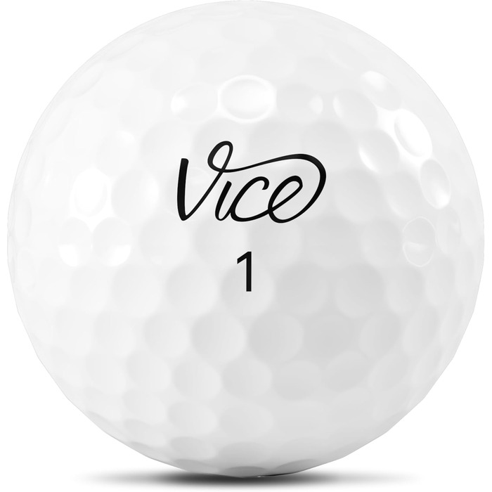 Гольф-м'ячі Vice Pro Plus 2020, 12 шт, 4-шарові, уретанове покриття, максимальна дальність, знижений спін, для досвідчених гравців, неоновий лайм/червоний