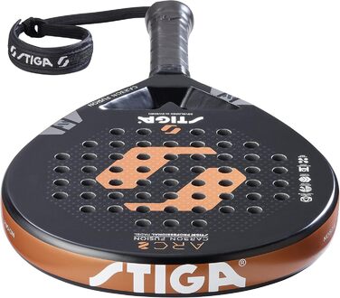 Ракетка для паддл-тенісу STIGA ARC 2 - велика площа удару, чорний/хромовий колір