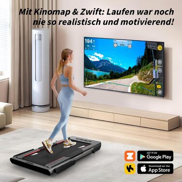 Біговий тренажер JASPORT GL3H з нахилом 12°, складаний, Bluetooth, підтримка Zwift/Kinomap, 14 км/год, 3.0HP, 18 програм, LED дисплей, дистанційне керування, для дому та офісу