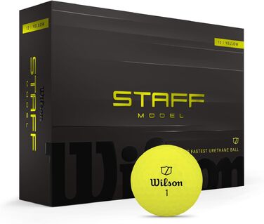 Гольф-м'ячі Wilson Staff Model, жовті, набір 12 шт