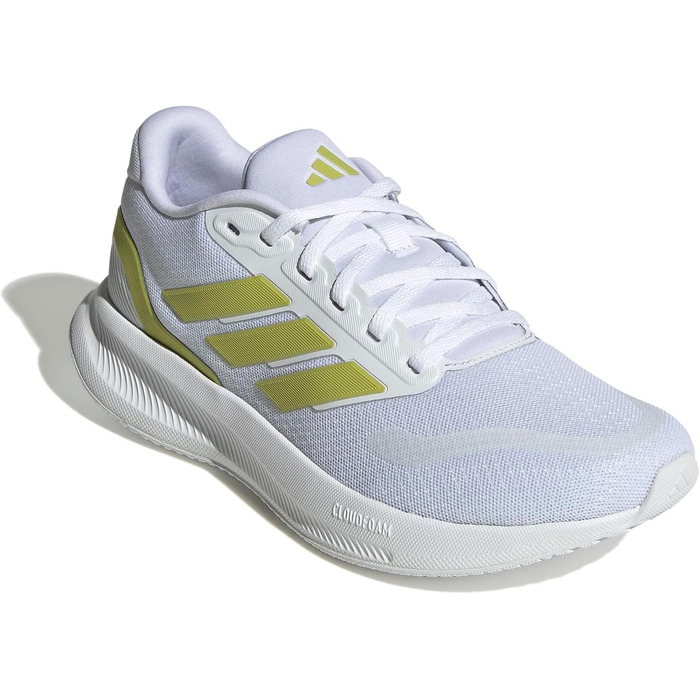Жіночі кросівки для бігу adidas Runfalcon 5 з амортизацією Cloudfoam, білі, розмір 36 EU
