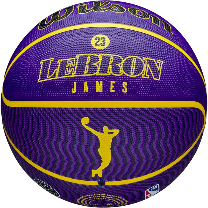 Баскетбольний м'яч Wilson NBA Player ICON Lebron для вулиці