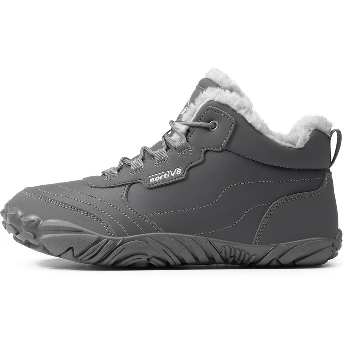 NORTIV 8 Чоловічі теплі зимові черевики, зручні зимові чоботи для дому (39 EU, сірий)