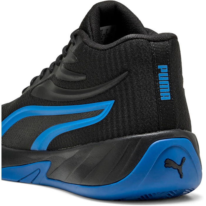 Кросівки баскетбольні PUMA Court Pro для чоловіків, біло-чорні (44.5 EU, Black Team Royal)