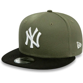 Кепка New Era New York Yankees MLB Seasonal Basic 9Fifty Snapback, чорна, регульована (54-56, оливковий)