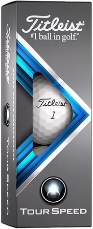 Гольф-м'яч Titleist Tour Speed, білий, універсальний розмір