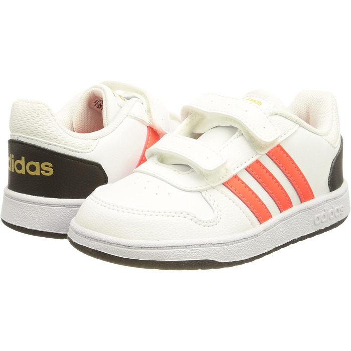 Кросівки баскетбольні adidas Hoops 2.0 CMF C (26 EU, білий/червоний/чорний)