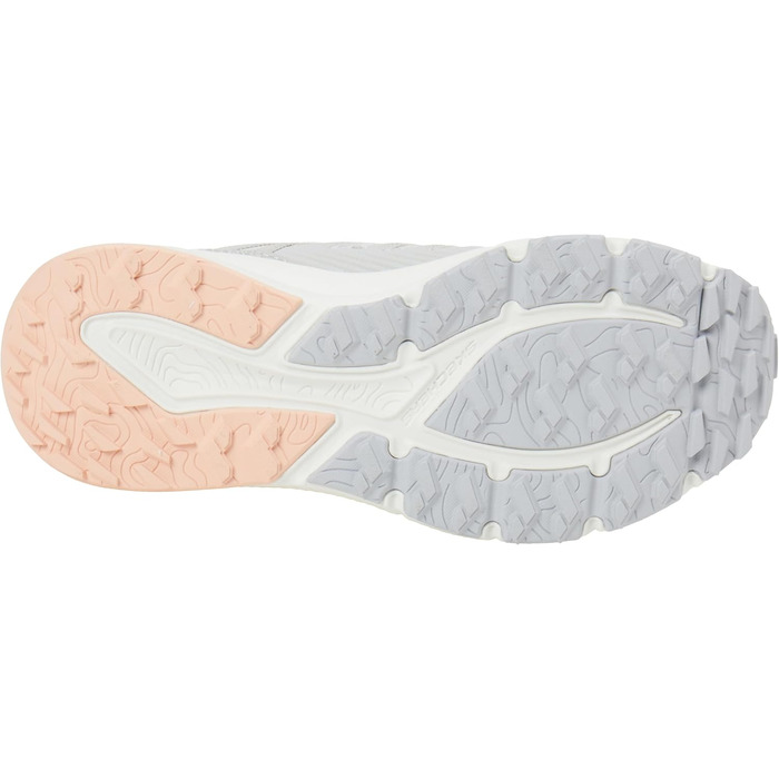 Жіночі кросівки Skechers Switch Back Cascades (35.5 EU, сірий синтетичний текстиль, кораловий декор)