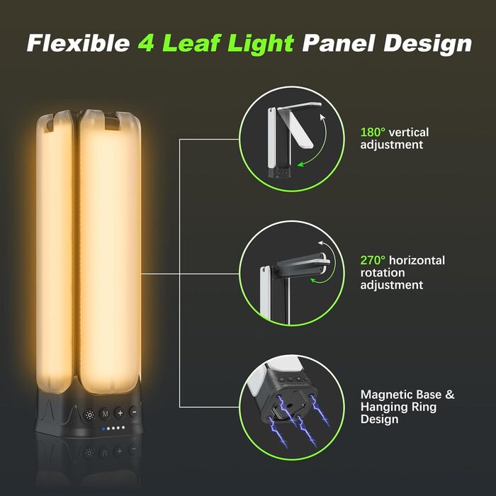 Багатофункціональний ліхтар-телефон на базі акумулятора 14000 мАг з LED, 6000 люмен, IPX5, чорний