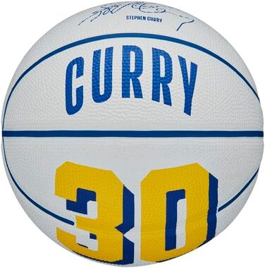 Баскетбольний м'яч Wilson NBA Player Icon для вулиці, розмір 7 (74,9 см) та міні розмір 3, Golden State Warriors