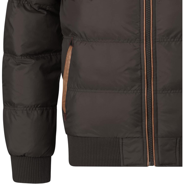 Чоловіча зимова куртка Geographical Norway Steppjacke - тепла анорак з підкладкою для активного відпочинку, катання на лижах та сноуборді, комплект з шапкою UD, колір: чорний