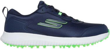 Чоловічі гольф-туфлі Skechers Max Fairway 4 без шипів, 42.5 EU, темно-синій/лаймовий