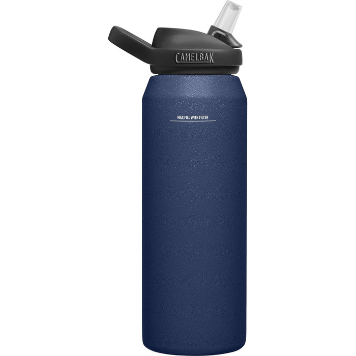 Пляшка для води CAMELBAK Eddy+ Lifestraw 1 л, синя, універсальна, з фільтром для дорослих