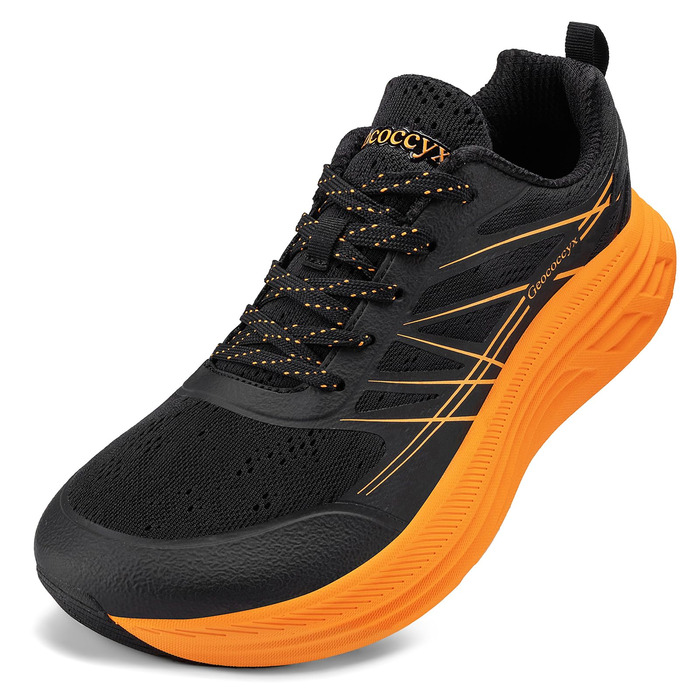 Чоловічі кросівки для бігу та ходьби Sportschuhe з широким носком, дихаючі, протиковзкі, помаранчеві, розмір 39-46 EU