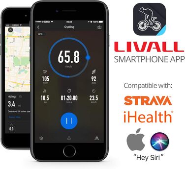 Розумний велосипедний шолом Livall BH60SE PLUS Bluetooth з бездротовим пультом, чорний