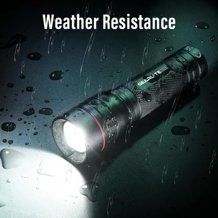 LED ліхтарик GEARLITE Mini 2000 Lumen, 3 режими, Zoom, IP65, для кемпінгу та активного відпочинку