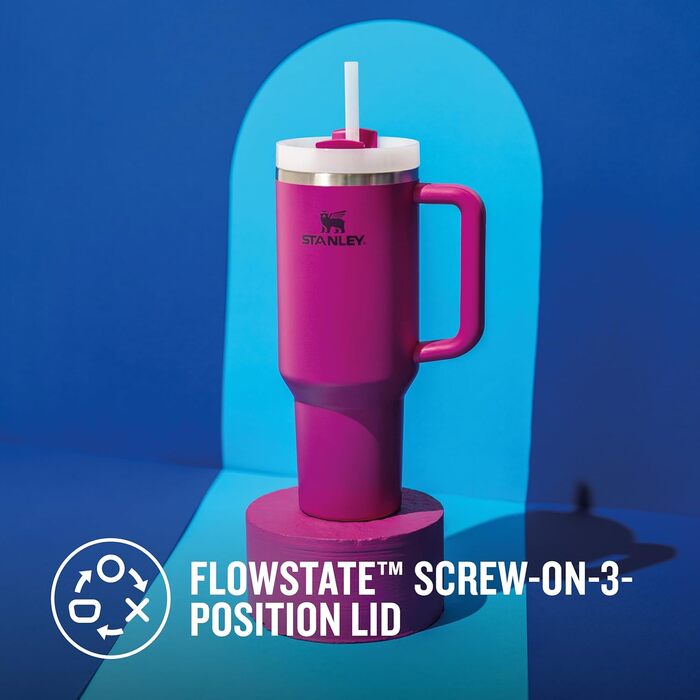 Термос-кухоль Stanley Quencher H2.0 Flowstate з трубочкою 1.2 л, нержавіюча сталь, тримає холод до 48 годин, BPA Free, підходить для миття в посудомийці