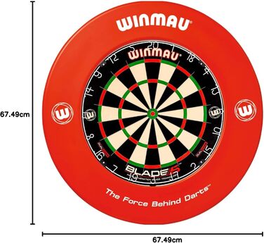 Захисне кільце для дартсу WINMAU, червоне, універсальне
