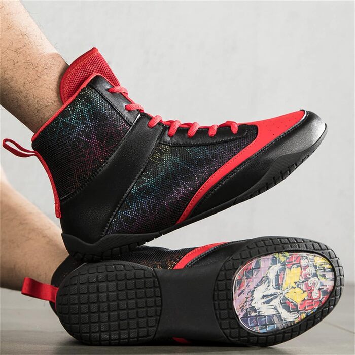 Жіночі боксерські кросівки для фітнесу та занять воркауту. Неслизькі, дихаючі, білі та чорні (36 EU)