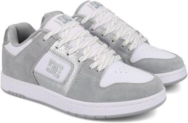 DC Shoes Manteca 4 - жіночі шкіряні черевики (40 EU, сірий/сірий/білий)