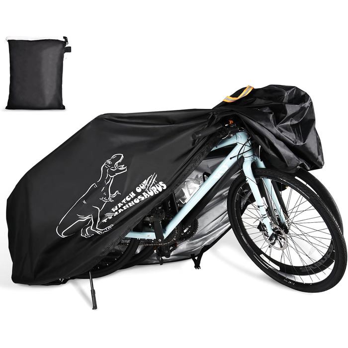 Водонепроникний чохол для велосипеда на 1/2/3 велосипеда, матеріал Oxford 210D, захист від дощу, пилу, сонця та вітру. Підходить для гірських, шосейних та електровелосипедів. Розміри L (200x65x98 см) та XL (200x75x110 см)