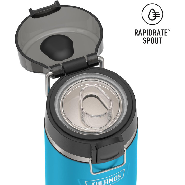 Термос-пляшка THERMOS ICON з поїлкою, 530 мл, темно-бірюзова, нержавіюча сталь, вакуумна ізоляція, з кришкою