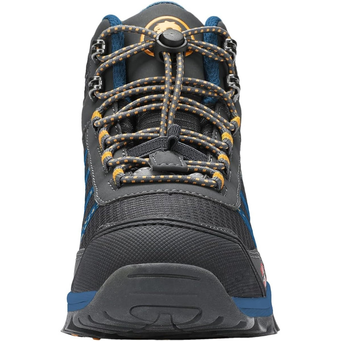 Дитячі трекінгові черевики Trolltunga Hiker Mid від Trollkids, 29 EU, чорно-сталево-блакитні