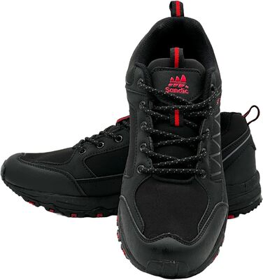 Чоловічі та жіночі трекінгові черевики Softshell для хайкінгу та трейлраннінгу, 41 EU, чорно-червоні