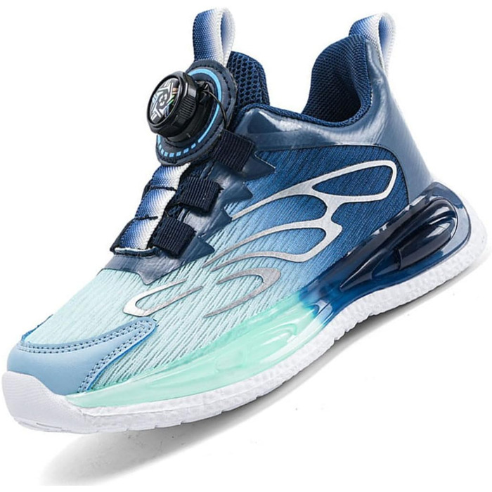 Дитячі спортивні кросівки для занять тенісом та бігом, Mesh, дихаючі, блакитні, 39 EU