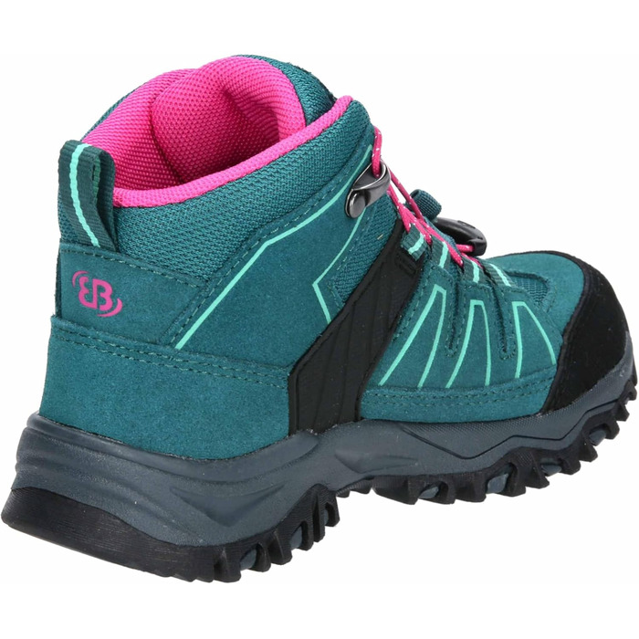 Дитячі трекінгові черевики Brütting Mount Pinos (39 EU) - Petrol Pink Turquoise
