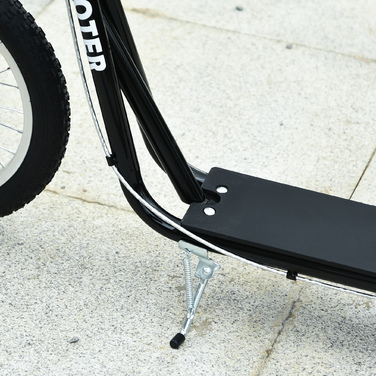 HOMCOM Скутер Самокат для дітей від 5 років Kick Scooter з пневматичною шиною та ручним гальмом, Міський скутер, Стабільний та безпечний, Синій | Аосом