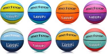Дитячий баскетбольний м'яч Meteor Layup Kinder Mini #4 (4-8 років) - синій, жовтий, зелений