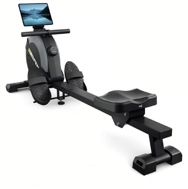 Гребний тренажер Hop-Sport HS-080R Aspen магнітний чорно-золотистий