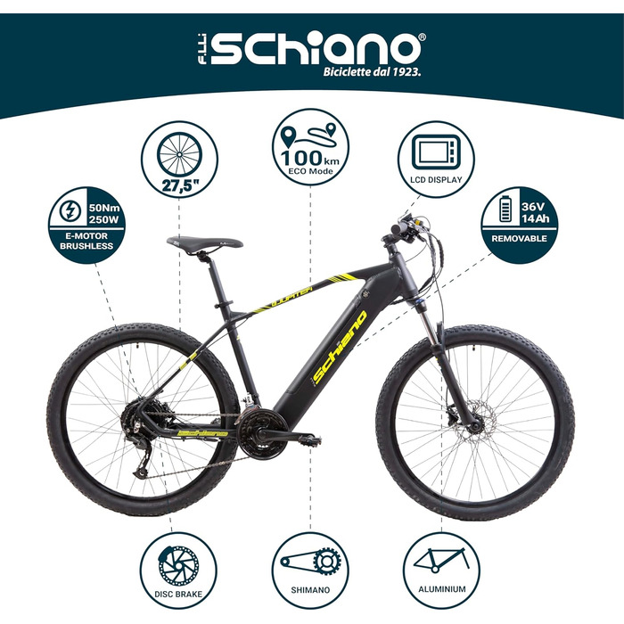 Електровелосипед F.lli Schiano E-Jupiter 27.5