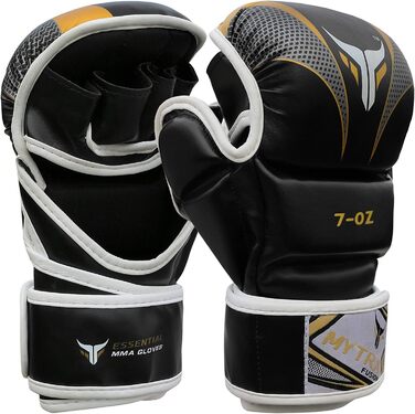 MMA рукавички Mytra Fusion з відкритою долонею і регульованою підтримкою зап'ястя для греплінгу, бойових мистецтв, спарингів та мішка