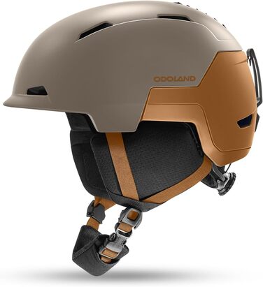 Шолом гірськолижний/сноубордичний Odoland, унісекс, кавовий, M (55-59 см)