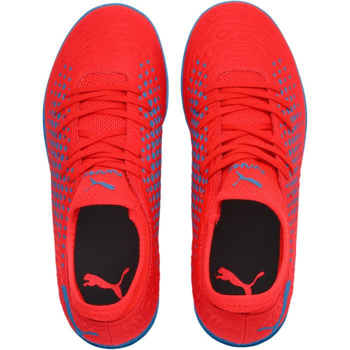 Дитячі футбольні кросівки PUMA Future 19.4 Jr для залу, 38.5 EU, червоний/синій