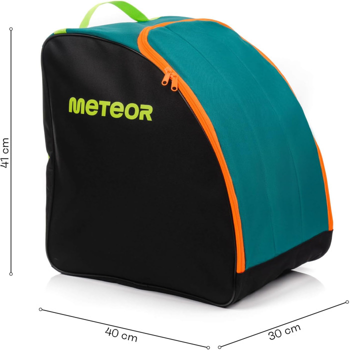 Чохол для лижних черевиків Meteor - компактна сумка для черевиків та рукавиць. Водонепроникний, легкий та міцний, ідеальний для подорожей та зимового спорту. (Зелений/Чорний, рюкзак для лижних черевиків)