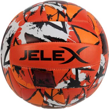 JELEX Volley Beach - волейбольний м'яч для пляжу та залу, розмір 5, для початківців та професіоналів, зелений (червоний)