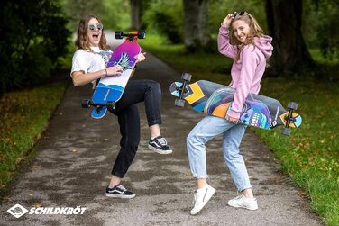 Лонгборд Schildkröt Freeride 41 з клену, повний комплект, підвіска Drop Through, підшипники ABEC-11, дизайн Cool Chimp