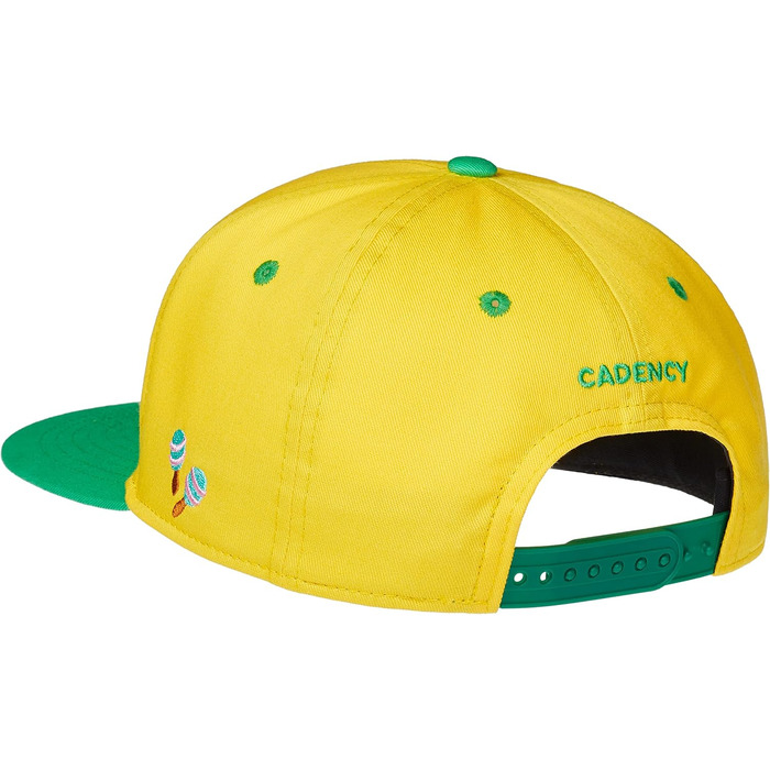 Кепка-снэпбек Cadency unisex з прямим козирком, регульована бейсболка Rio, жовта