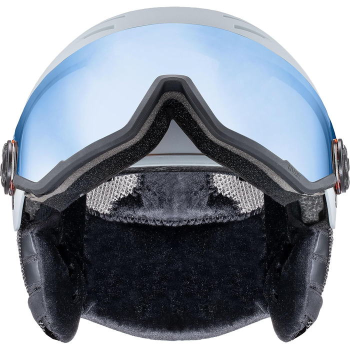 Лижний шолом Uvex Wanted Visor з візором, матовий, синій